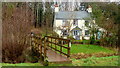 Footbridge and cottage, Cwmbach