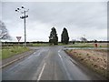 SE5530 : Crossroads on the south side of Hambleton by Christine Johnstone