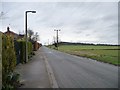 The southern edge of Hambleton - Westcroft Lane