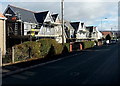 Scaffolding on Coedglas houses in Penywaun