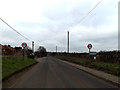 TM4159 : Entering Friston on the B1121 Aldeburgh Road by Geographer