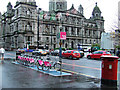 NS5965 : Nextbike Glasgow cycle hire point: George Square by Thomas Nugent
