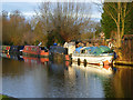 Narrowboats above Fishery Lock