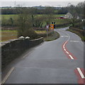 The A4066 towards Laugharne