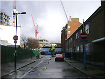 TQ3278 : Looking east on Larcom Street to the Trafalgar Place development, Walworth by Robin Stott