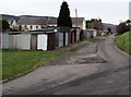 Lockup garages on the east side of Heol-y-Mynydd, Aberdare