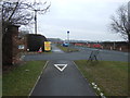 Cycle route beside the A1035