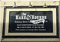 Sign on The Hare and Hounds, Leven