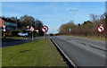 Junction of the A50 and Markfield Road in Groby