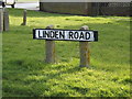 Linden Road sign