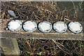 Footpath markers, near Little Baddow Lock