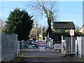 Level crossing by Stanstead Lock