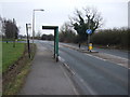 Bus stop on the A164