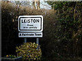 TM4461 : Leiston Town Name sign on the B1122 Aldeburgh Road by Geographer