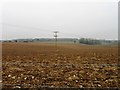 Ploughed field north of Bunce Court Road