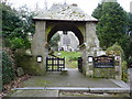 Lych gate at the church of St Mawgan-in-Pydar, St Mawgan