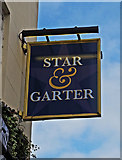 SP3166 : Star & Garter (3) - sign, 4-6 Warwick Street, Royal Leamington Spa by P L Chadwick