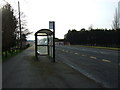 Bus stop on the A1035, Hull Bridge