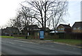 Bus stop on Hull Bridge Road (A1174)