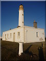 NT7277 : East Lothian Architecture : Cottages And Lighthouse At Barns Ness by Richard West