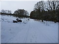 Uphill towards Harewood and Stanbroughs Wood