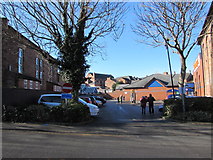 SO6024 : Exit from The Maltings car park, Ross-on-Wye by Jaggery