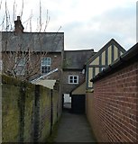 SP9211 : Alley beside Rodwell Yard  by Rob Farrow
