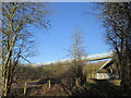 Footbridge over the A57 road near Hepworth Pond