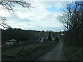 Black Mountain lane near Voel-las Farm