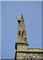 A bull on a church tower