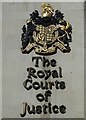 TQ3181 : Royal Courts of Justice - Sign by Rob Farrow