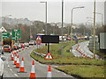 Roadworks on the A361 at Pottington