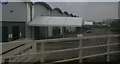 Logistics depot, Manor Road, Bilston, from the railway