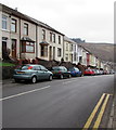 End of the double yellow lines, Brytwn Road, Cymmer