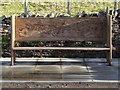 Memorial bench at Catton