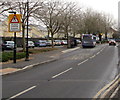 Humped crossing sign, Water Street, Pontarddulais