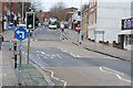 SX9292 : South Street in Exeter by Road Engineer