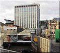 JCDecaux advertising hoardings in Guildford Street, Cardiff