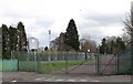 The main entrance to Aquinas Diocesan Grammar School in Ravenhill Road