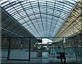 TQ3083 : St Pancras Station - The great arched roof by Rob Farrow