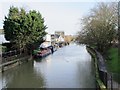 The River Lea (or Lee) east of the bridge at Amwell End, SG12