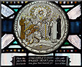 TQ2780 : Tyburn Convent, Hyde Park Place, W2 - Stained glass window by John Salmon