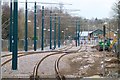 Track across Bramcote Lane open space