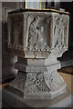 Font in Stoke Prior church