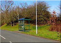 ST3190 : Bus shelter at the eastern edge of Pilton Vale, Newport by Jaggery