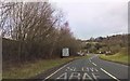 A490 approaching junction at Groes-lwyd