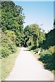 Blandford Forum: trackbed of former Somerset and Dorset Railway