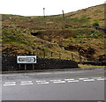 Direction signs at the western edge of Abergwynfi