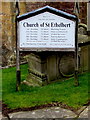 Church of St Ethelbert nameboard, Littledean