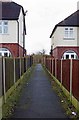 Start of footpath from Franche Road, Kidderminster